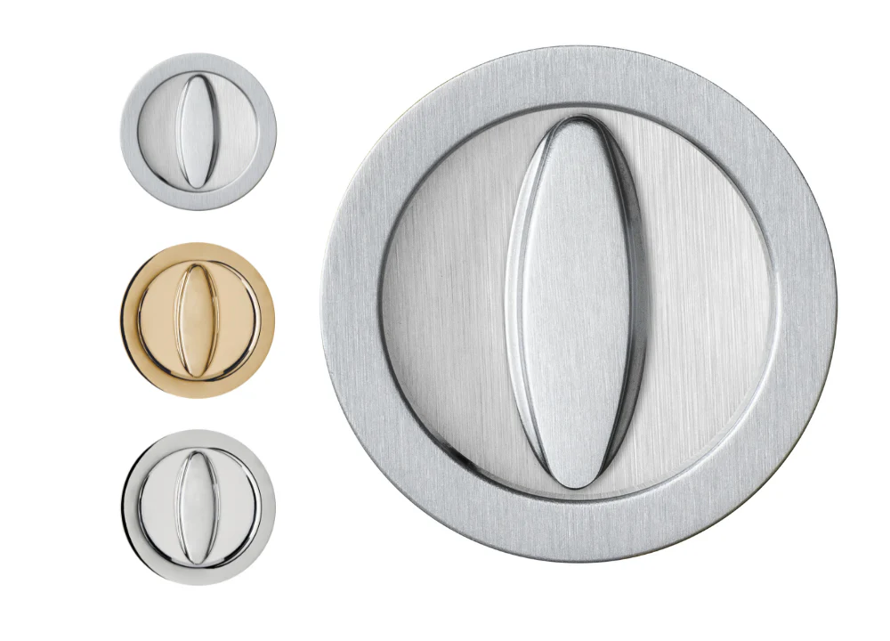 AURA Round Lock Set For Sliding Pocket Door