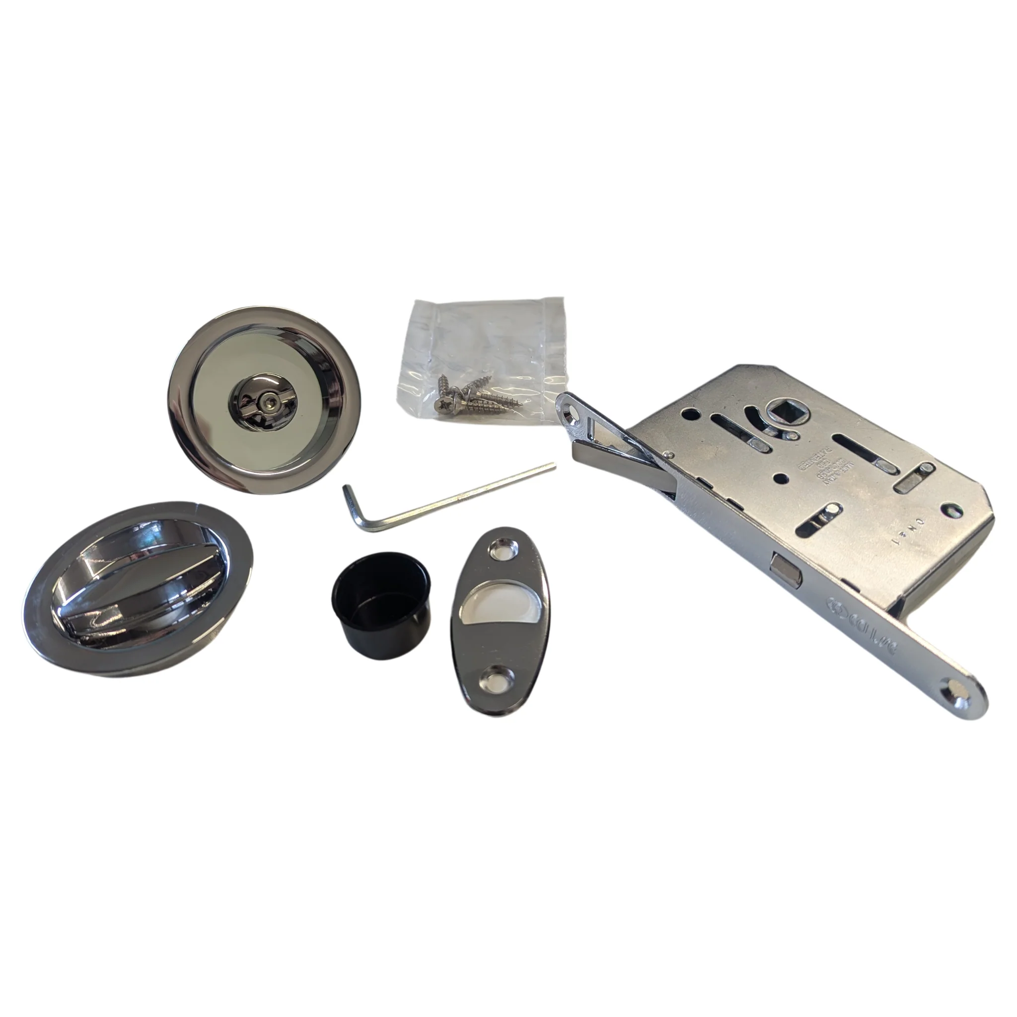 AURA Round Lock Set For Sliding Pocket Door - Image 5