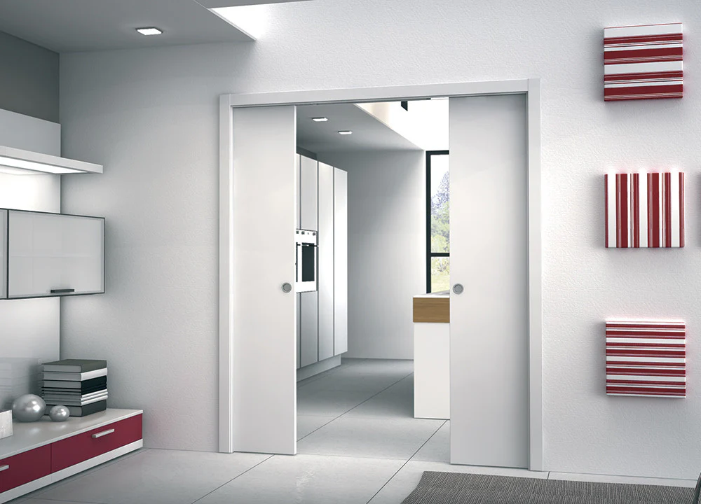 Classic DOUBLE Pocket Door System - Beech Jambs - Image 14