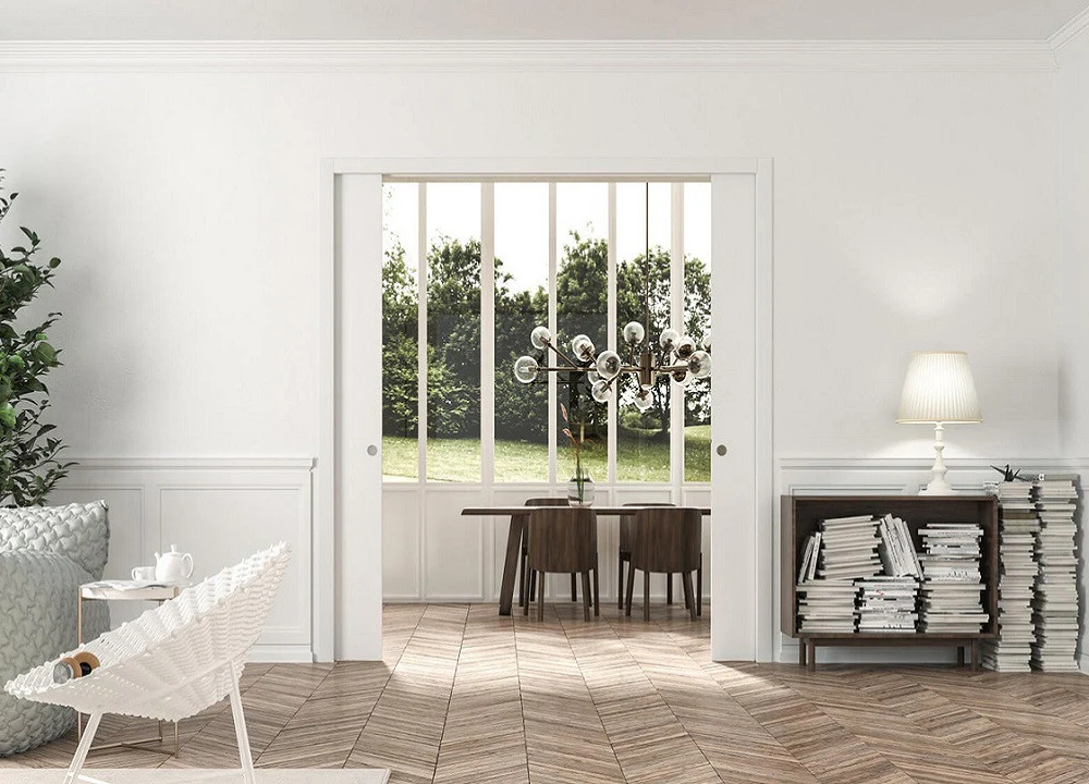 Classic DOUBLE Pocket Door System - Beech Jambs - Image 4