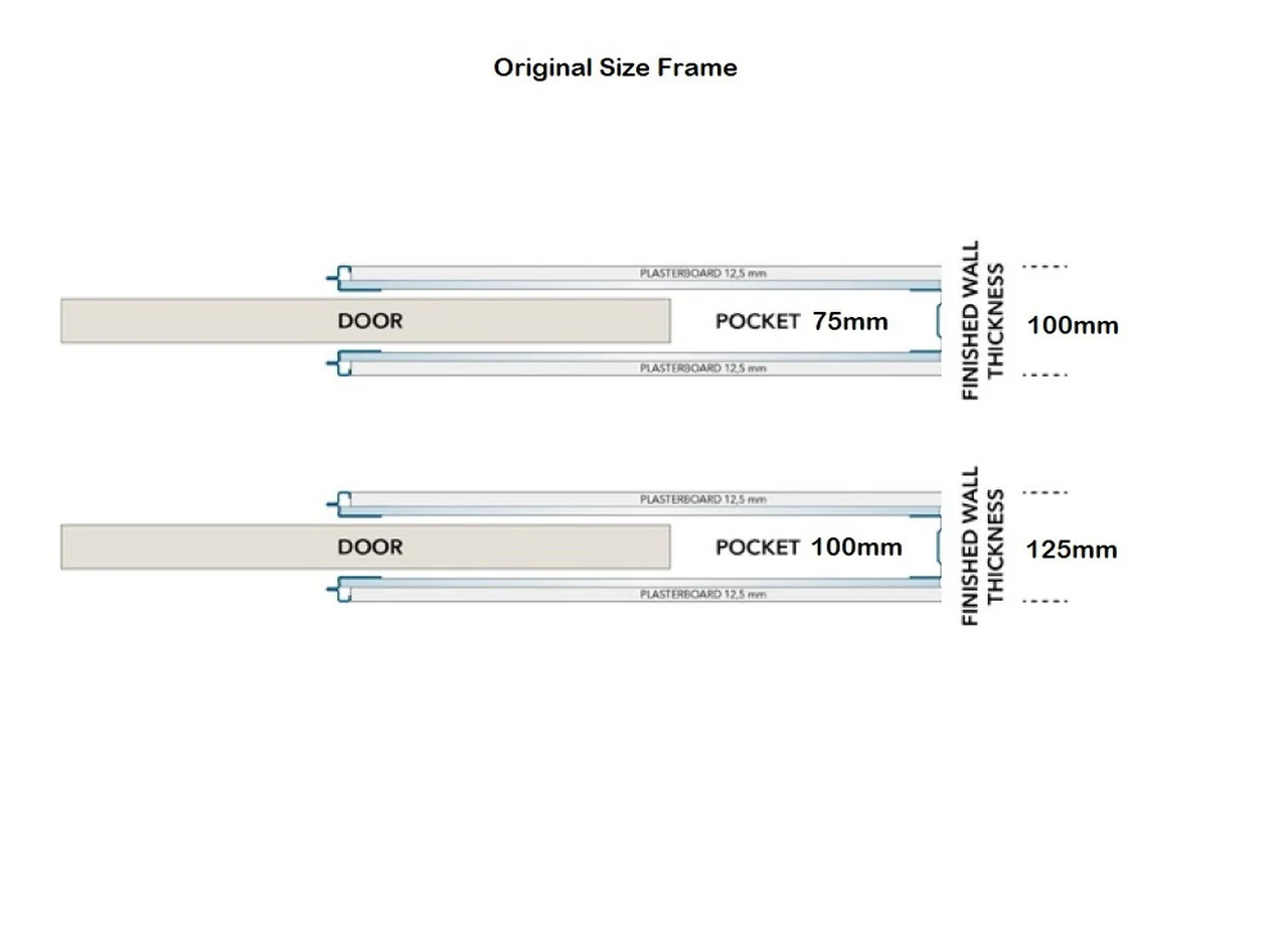 Classic DOUBLE Pocket Door System - Beech Jambs - Image 7