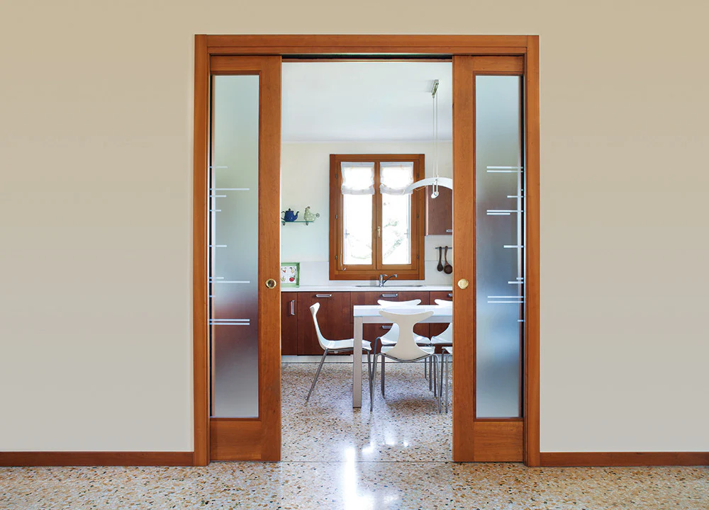 Classic DOUBLE Pocket Door System - White Jambs - Image 13