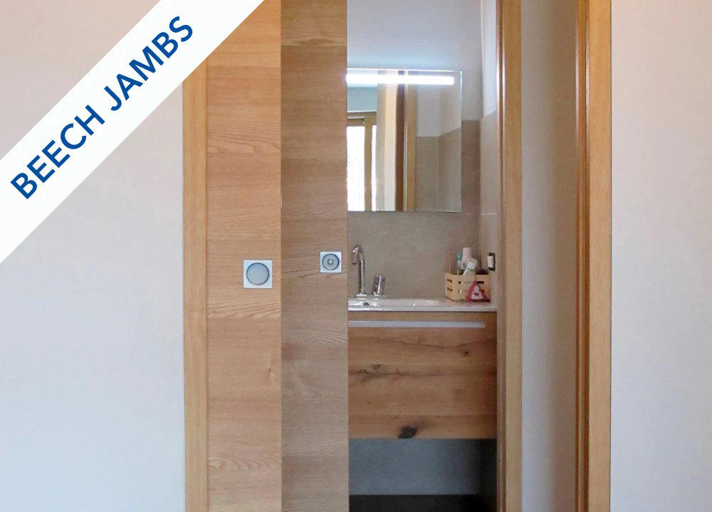 Classic SINGLE Pocket Door System- Beech Jambs - Image 4