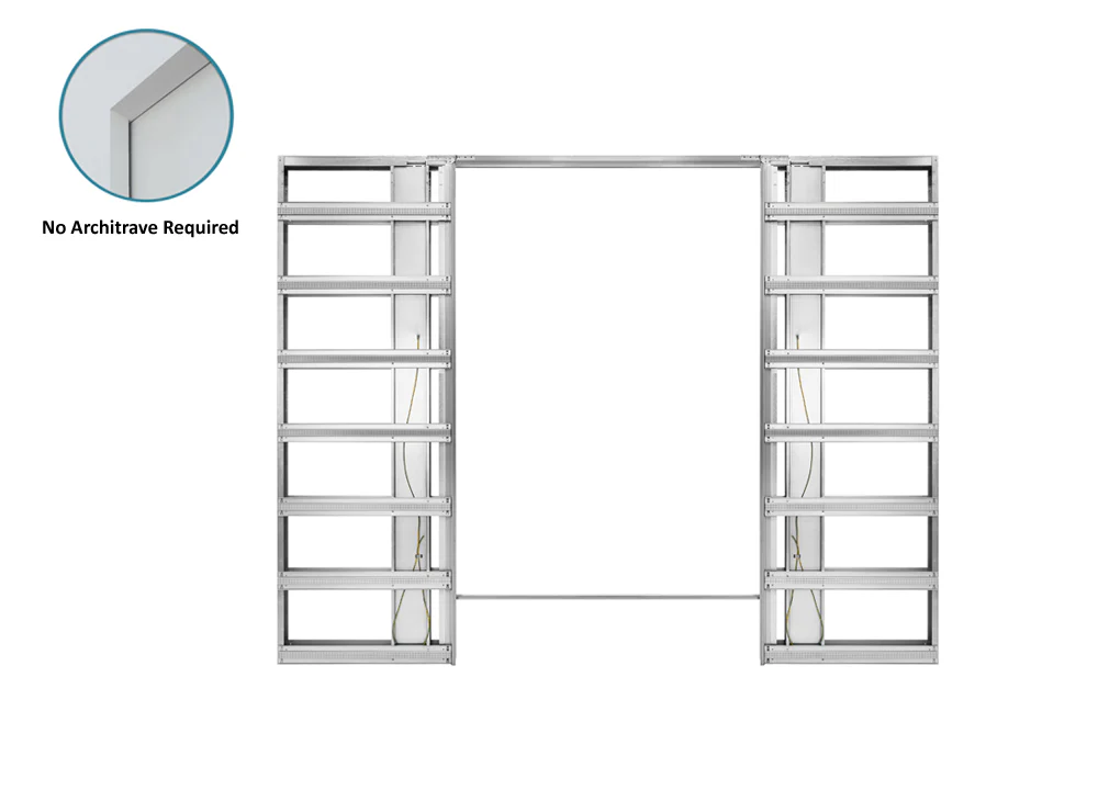 Syntesis® Flush DOUBLE WIRING-READY Pocket Door System  - New Sizing - Image 3