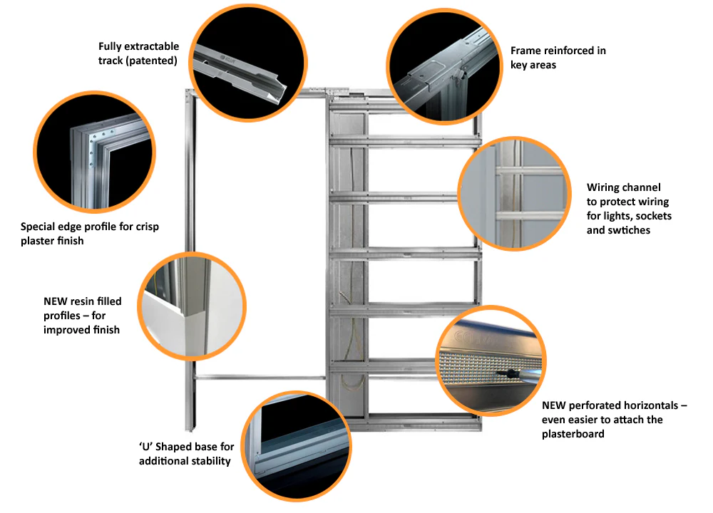 Syntesis® Flush SINGLE WIRING-READY Pocket Door System - New Sizing - Image 2