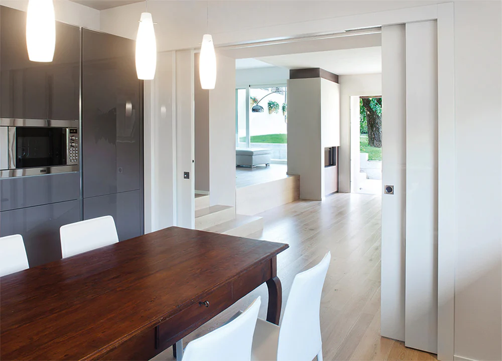 Telescopic Sliding Pocket Door System Double