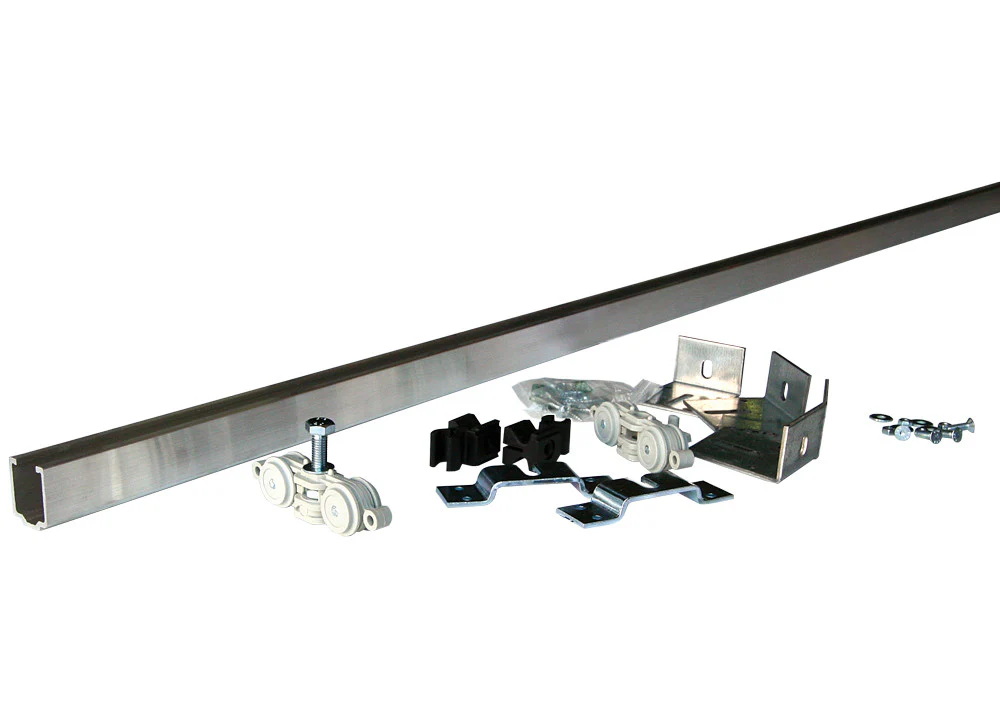 Wall Mounted Sliding Door Kit and Pelmet- 2m Track- Paris 2 - Image 3